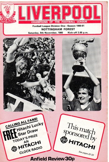 Match programme